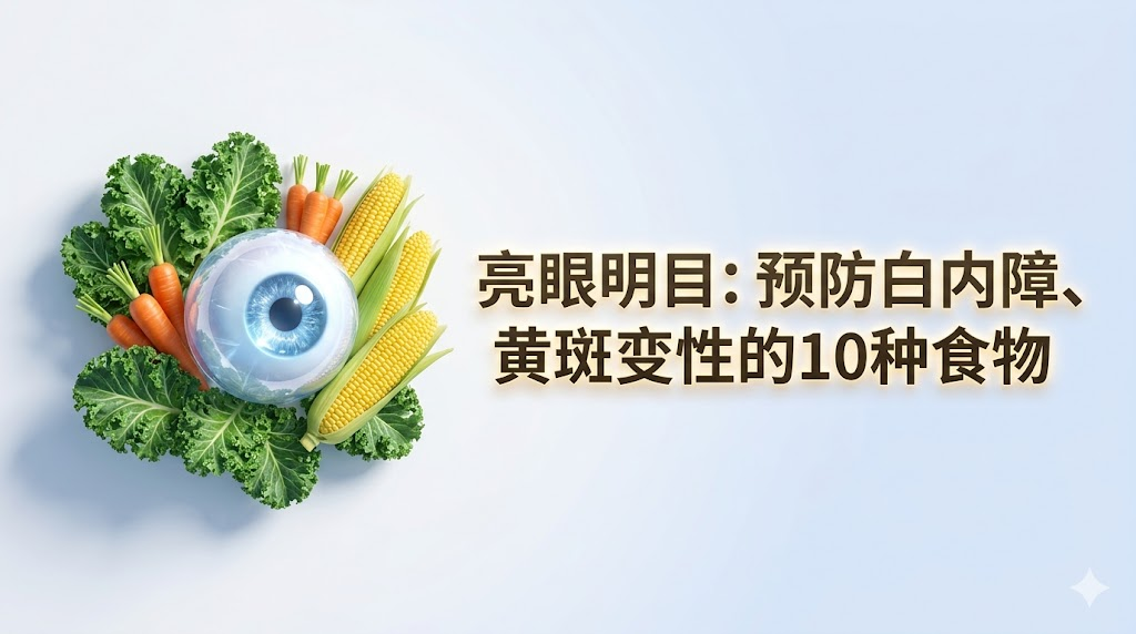 看东西变模糊？40岁后常吃这10种“亮眼菜”，科学预防白内障，视力更清晰！