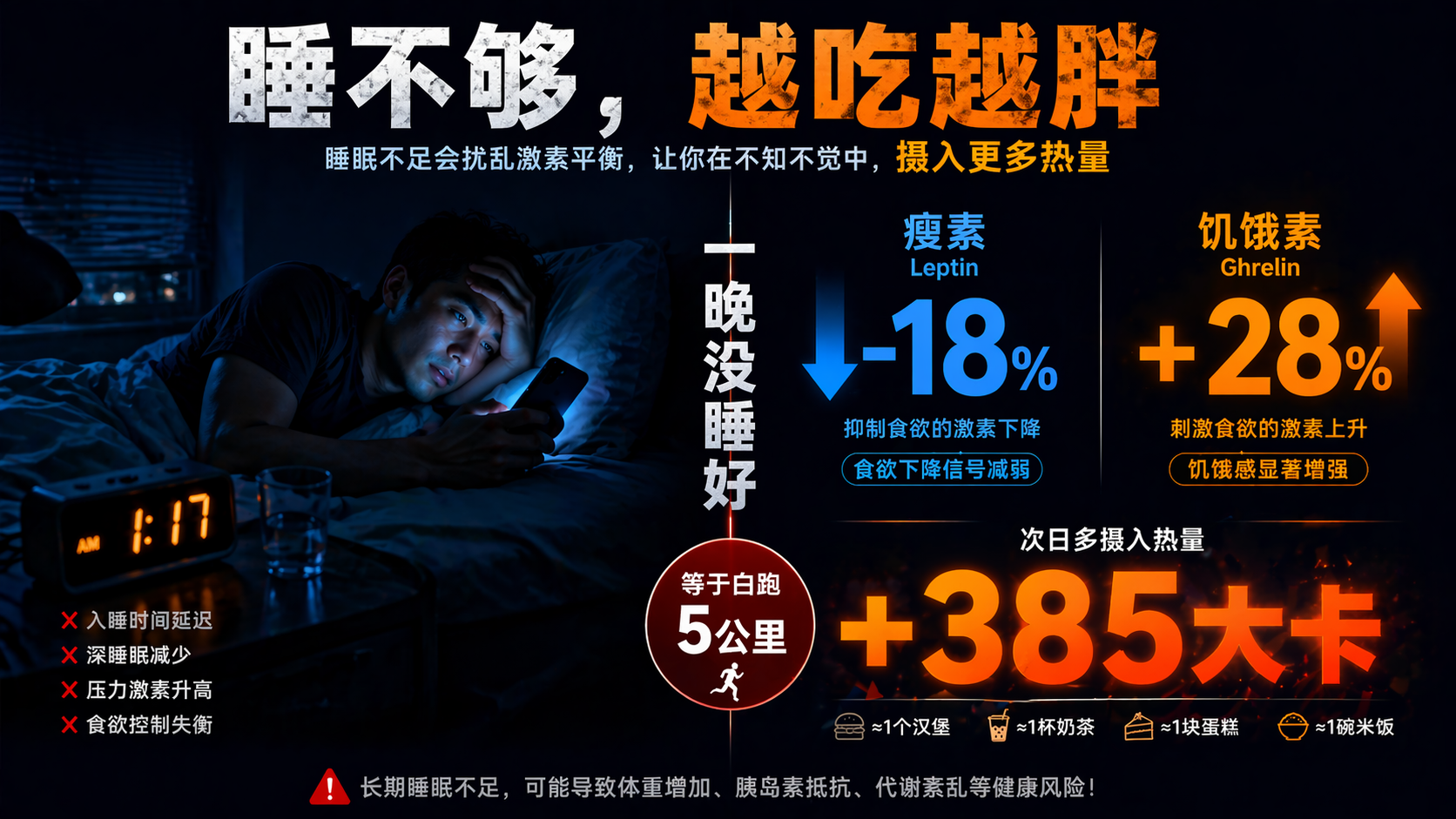 吃得少、运动多，却越来越难瘦？你可能忽视了这个每晚都在破坏减肥的变量